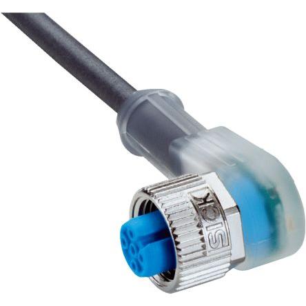 Kabel ovladače snímače, A: Vnitřní, A: M12 4, B: Bez koncovky, 24V, IP67 SICK 5 m