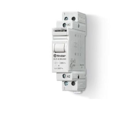 Finder Výkonové relé SPST Lišta DIN 16A 12V ac 20