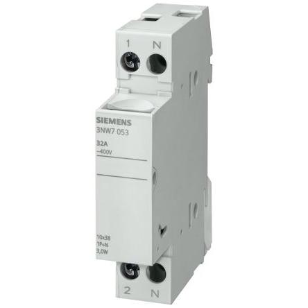 Držák pojistek s montáží na lištu DIN 20A 400V Siemens 8 x 32 mm 1pólový