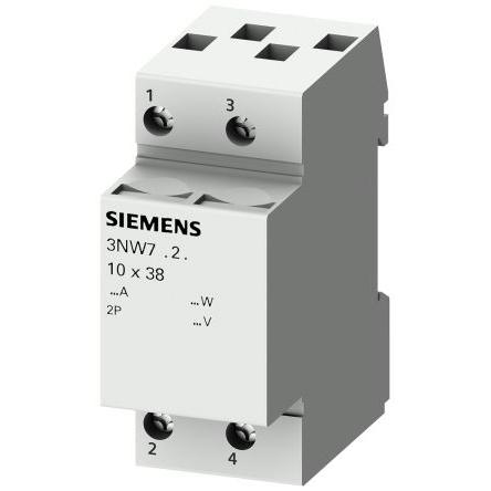 Držák pojistek s montáží na lištu DIN 20A 400V Siemens 8 x 32 mm 2pólový