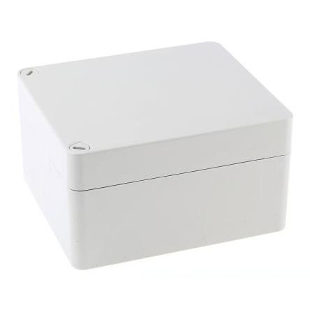 RS PRO Nástěnná krabice IP66 Plast vyztužený sklem Šedá 160 mm 100 mm 200 mm