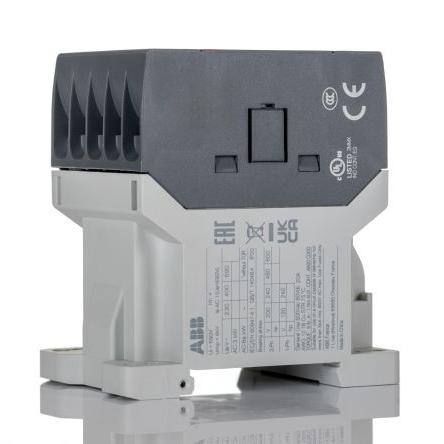 ABB 1 NO Stykač napětí ve vinutí 24V 3pólový 22 A 2.2 kW s 3 NO kontakty 24V Řízení motoru 3P