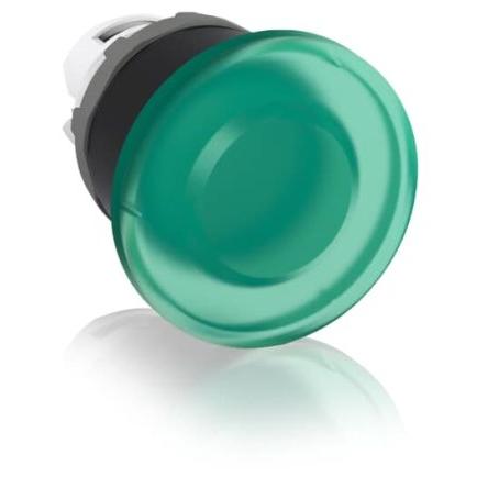ABB Hlava tlačítka, řada: MODULAR Zelená Okamžité, průměr výřezu: 40 mm IP20, IP66