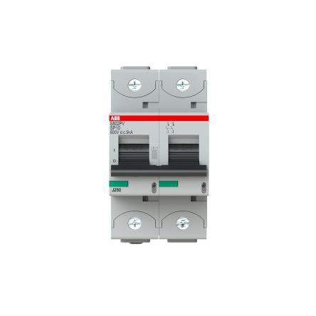 ABB Miniaturní jistič, rozsah: S800PV 2pólový 10A vypínací výkon 5 kA, charakteristika: Typ B, rozsah: S800PV 800 V dc