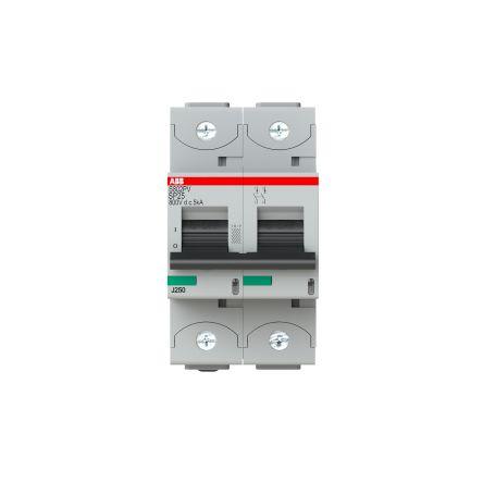 ABB Miniaturní jistič, rozsah: S800PV 2pólový 25A vypínací výkon 5 kA, charakteristika: Typ B, rozsah: S800PV 800 V dc