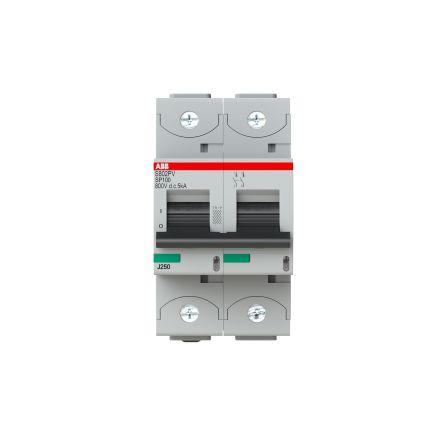 ABB Miniaturní jistič, rozsah: S800PV 2pólový 100A vypínací výkon 5 kA, charakteristika: Typ B, rozsah: S800PV 800 V dc