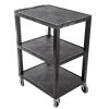 Vozík 3 Polyetylen nosnost 150 kg Pro středně silnou zátěž RS PRO 670 mm 460 mm