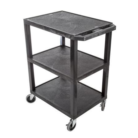 Vozík 3 Polyetylen nosnost 150 kg Pro středně silnou zátěž RS PRO 670 mm 460 mm