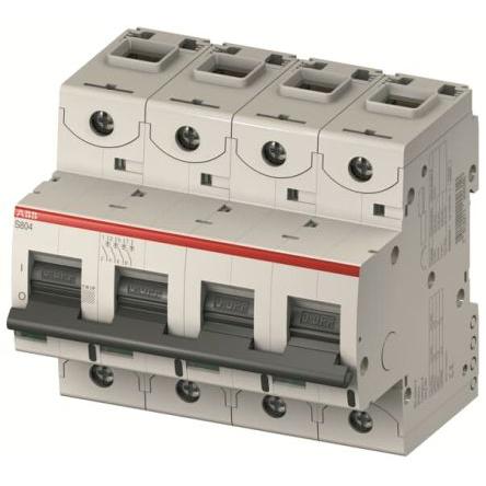 ABB Miniaturní jistič, rozsah: S800N 4pólový 16A vypínací výkon 36 kA, charakteristika: Typ B, rozsah: High Performance