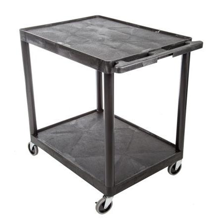 Vozík 2 Polyetylen nosnost 180 kg Pro středně silnou zátěž RS PRO 885 mm 610 mm