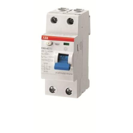 Jistič zbytkového proudu 2pólový Typ A 40A 500 mA ABB Typ A F200 F200 CE, RoHS