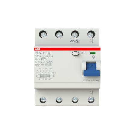 Jistič zbytkového proudu 4pólový Typ A 100A 30 mA ABB Typ A F200 F200 RoHS, CE