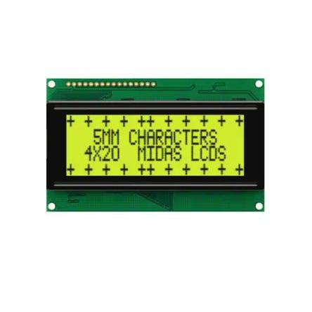 Monochromatický LCD displej MC42005A6W-SPTLY-V2, řada: MC42005A6W-SPTLY-V2 Alfanumerické podsvícení LED Žlutá, Zelená