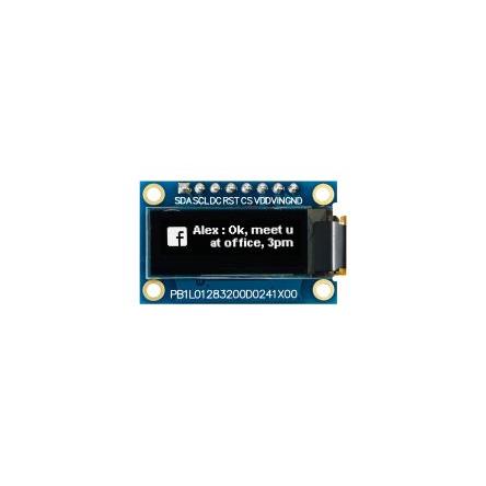 Displej OLED, řada: MDOB128032E 0.91 in Bílá Pasivní matice 128 x 32 pixelů COB Midas SPI