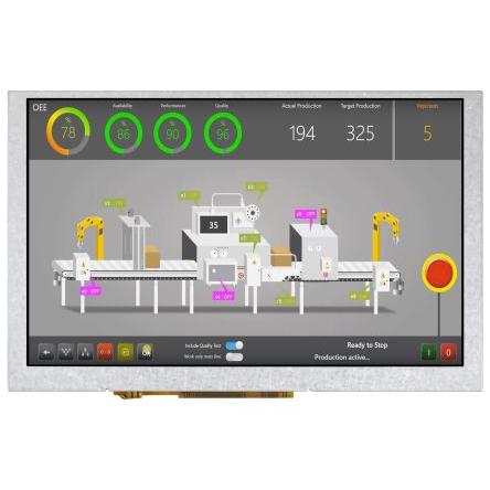 Barevný displej LCD MDT0500D2SH-HDMI 5 in 800 x 480 pixelů podsvícení LED rozhraní HDMI Midas