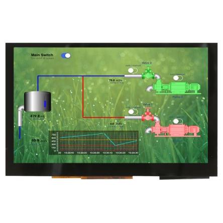 Barevný displej LCD MDT0500D2SSC-HDMI 5 in Dotykový displej 800 x 480 pixelů podsvícení LED rozhraní HDMI Midas