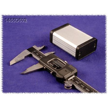 Hammond Pouzdro, řada: 1455D602 IP54 Nestíněný barva Černý elox, Čirý eloxovaný Extrudovaný hliník 60 mm 25 mm 45 mm
