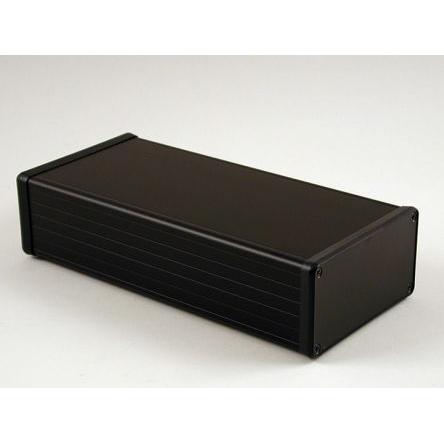 Hammond Pouzdro, řada: 1455N2202 IP54 Nestíněný barva Černý elox, Čirý eloxovaný barva Černá Extrudovaný hliník 220 mm