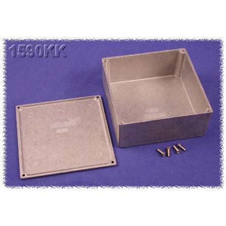 Hammond Pouzdro, řada: 1590KK IP54 Stíněné barva Černá barva Přírodní Odlévaný hliník 125 mm 57 mm 125 mm Silikon