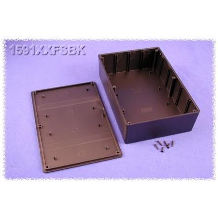 Hammond Pouzdro IP54 Nestíněný S přírubou barva Černá, Šedá barva Černá ABS 84 mm 58 mm 150 mm
