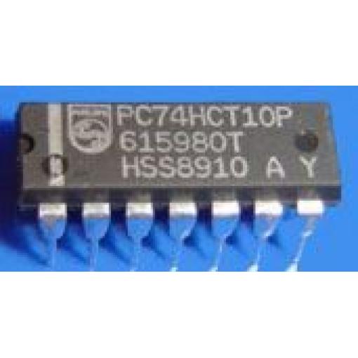 74HCT10 - 3x 3vstup. NAND, DIL14 /PC74HCT10P/