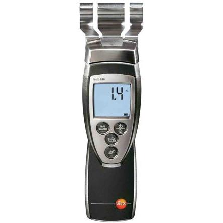 Testo Vlhkoměr, číslo modelu: 616, přesnost: 0.1 %, Baterie, typ displeje: LCD, typ baterie: 6F22 (9 V), životnost