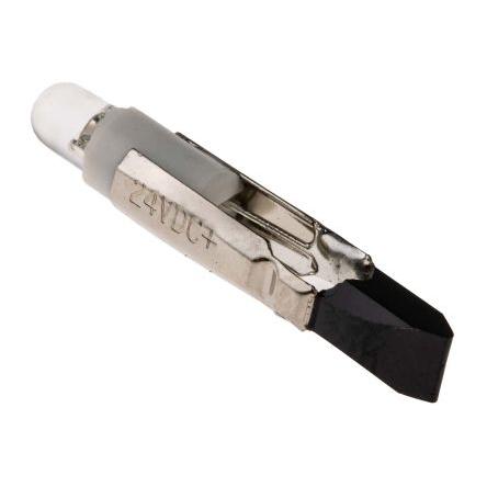 RS PRO Kontrolka barva světla Bílá Jednočipové, průměr: 5.5 mm, 24 V ac, 24V dc