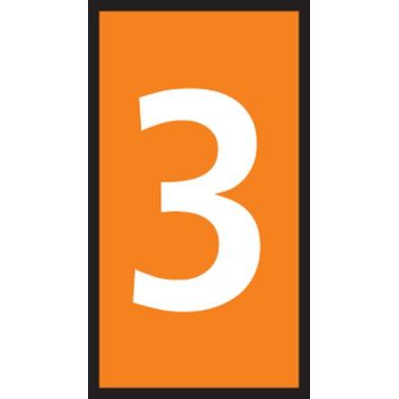 Označovač kabelu, řada: HODS50 Nasouvací barva Bílá 4 mm x 6.5mm Tisknutelný HellermannTyton Oranžová 3 3.6 mm 531-15368