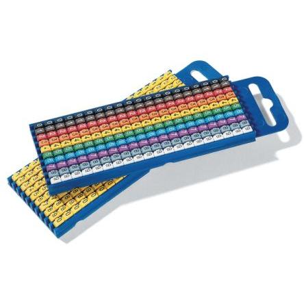 Označovač kabelu, řada: WIC1 Zaklapávací 3 mm x 5mm HellermannTyton Barevný 0-9 2.8 mm 561-01100 WIC1-0-9-PA66-SPECIAL