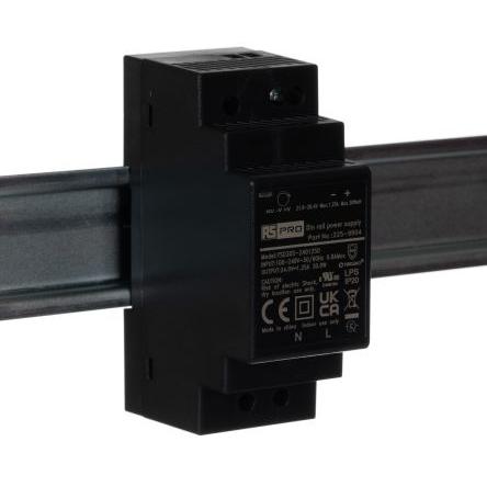 RS PRO Napájecí zdroj na lištu DIN 56YSD30S, počet výstupů: 1 Spínaný napájecí zdroj 264V ac 1.25 A 24V dc 36 W