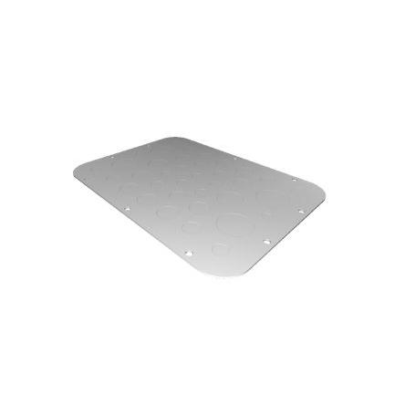 Rittal Průchozí deska, délka: 221 mm Šedá x 301mm AX, Ocelový plech