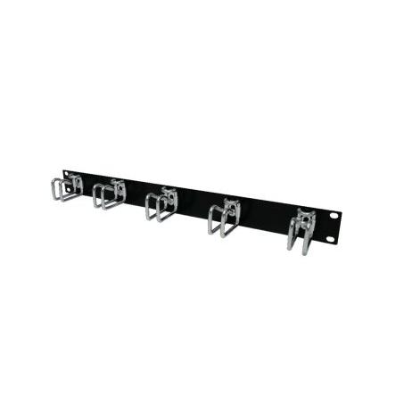 Rittal Panel správy kabelů for use with Horizontální správa propojovacích kabelů, Ocel 5 43 mm 19in