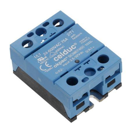 Celduc Polovodičové relé 75 A Panel 480 V ac SON 32V