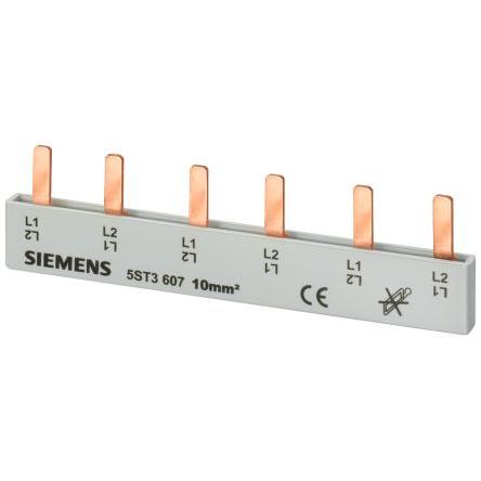 Siemens Přípojnice Bezkyslíkatá deoxidovaná fosforová měď, rozsah: 5ST3 2fázová rozteč 18 mm, rozsah: SENTRON
