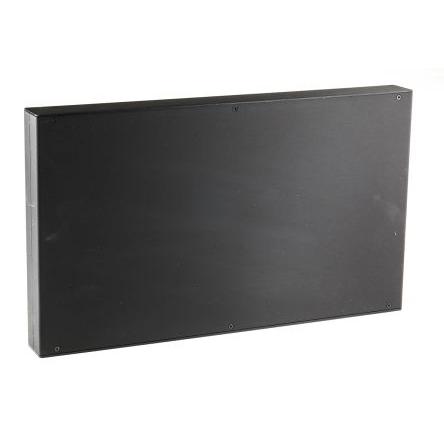 RS PRO Pouzdro na přístroje Eloxovaný hliník 45 mm barva Černá 442 mm 254 mm