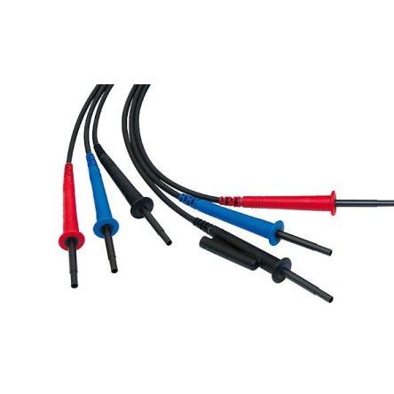 Sada vysokonapěťových testovacích kabelů testeru izolace P01295465, pro použití s: CA 6550, CA 6555 Chauvin Arnoux,