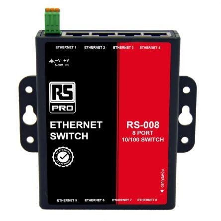 Ethernetový přepínač 8portový 100Mbps RS PRO Neřízený