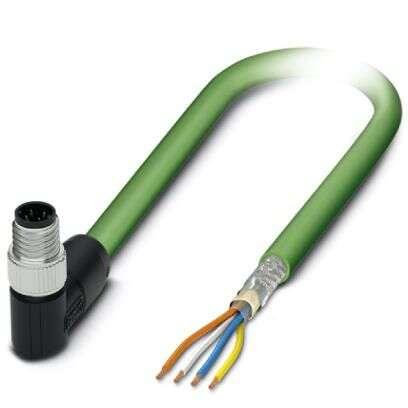 Phoenix Contact Cat5 Ethernetové kabely, Zelená, Polyuretan, 600V 5 m 4, typ pláště: Stíněné Stíněný