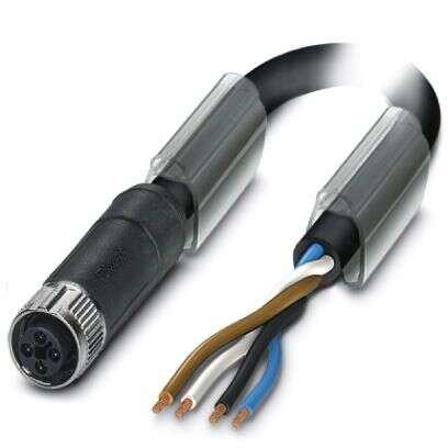 Kabel pro snímače a ovladače, A: Vnitřní, A: M12, Rovný, B: Bez koncovky, 63V 4, IP65, IP67 Phoenix Contact 5 m