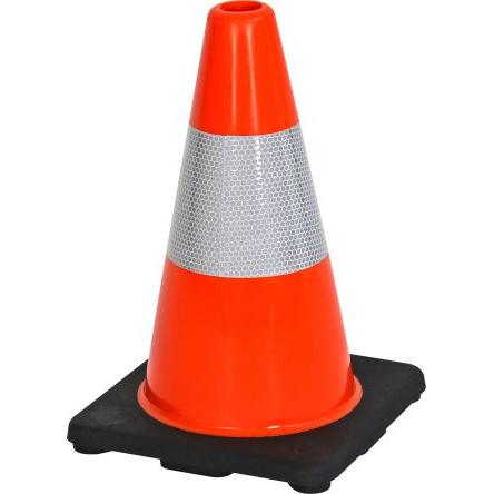 Vážený, Oranžová 300 mm Polyvinylchlorid RS PRO Dopravní kužel