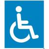Hmatový symbol Disabled Parking Sticker for Floor Marking Francouzština, Modrá, Bílá Samolepicí, Polyvinylchlorid RS PRO