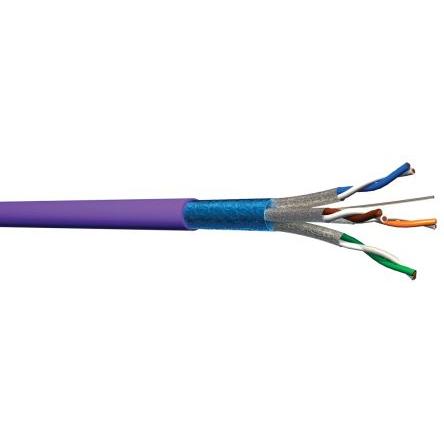 Multimedia Connect Cat6a Ethernetové kabely, řada: MMC, Purpurová, Nízko dýmivý bezhalogenový 100 m, typ pláště: Stíněné