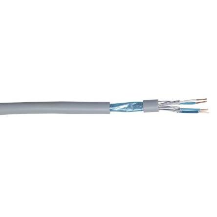 Telefonní kabel 2párový, Šedá, Slonovinová, 300V 100 m Adaltra 4