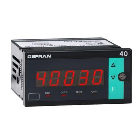 Gefran Digitální panelový multifunkční měřič, řada: 40B 96 LED, výška výřezu: 44.5 mm, šířka výřezu: 92 mm pro Tlak,