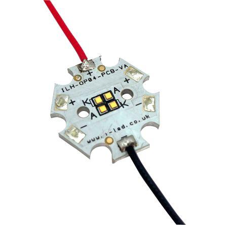 Kruhové LED pole, řada: OSLON Pure 1010 4 PowerStar ILH-OP04-DEBL-SC221-WIR200. barva Tmavě modrá 4 124 lm Intelligent
