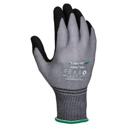 Skytec Pracovní rukavice Černá, Šedá CE Nitrilová pěna, Nylon Ano Ano Ano Nitril Ne 8 ARIA 360