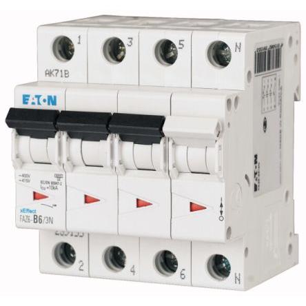 Eaton Miniaturní jistič, rozsah: xEffect 3+Npólový 40A vypínací výkon 6 kA, charakteristika: Typ B, rozsah: xEffect 230V