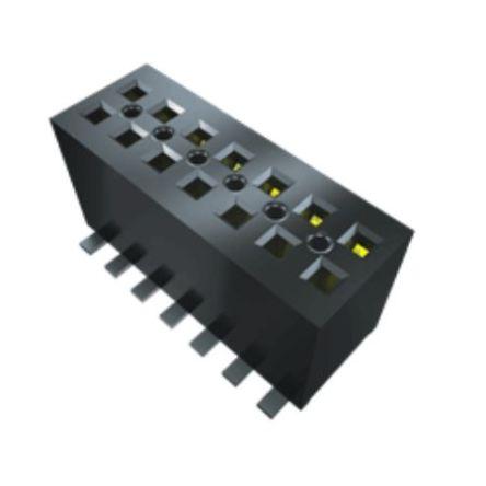 Patice PCB, řada: FLE, orientace těla: Svislé, rozteč: 1.27 mm Deska-deska, počet kontaktů: 40, počet řad: 2, Povrch
