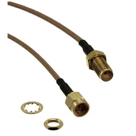 Koaxiální kabel, řada: SMA RG316, Černá 305 mm 50 Ω RS PRO S koncovkou