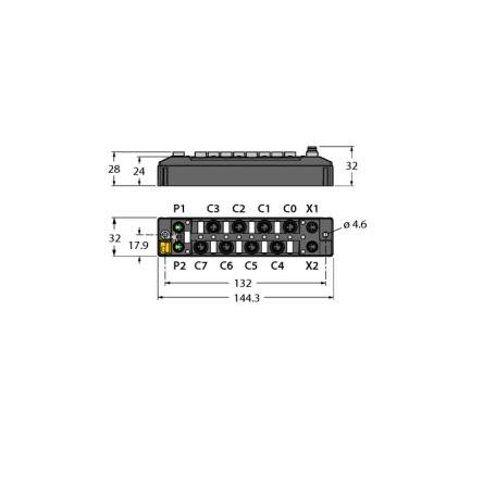 Turck TBEN-S1 Modul I/O, Ethernet